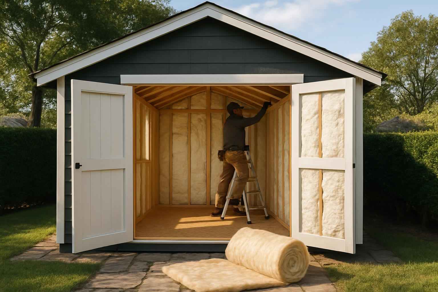 shed insulation retrofit in cottonwood shores tx
