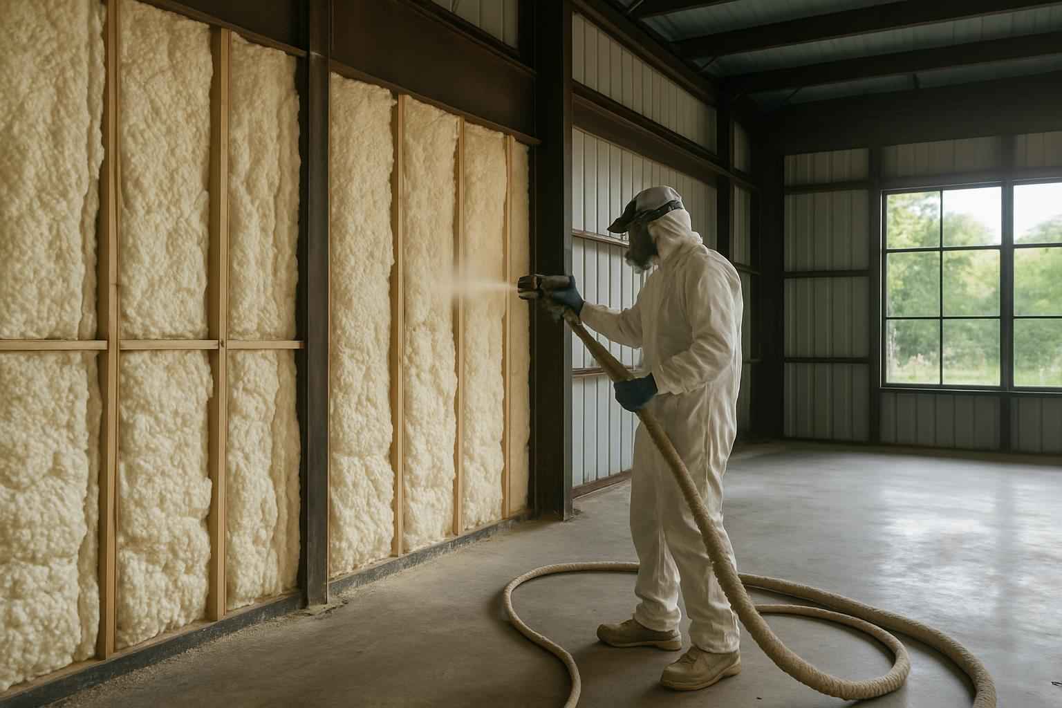 shop building foam installer in cottonwood shores tx