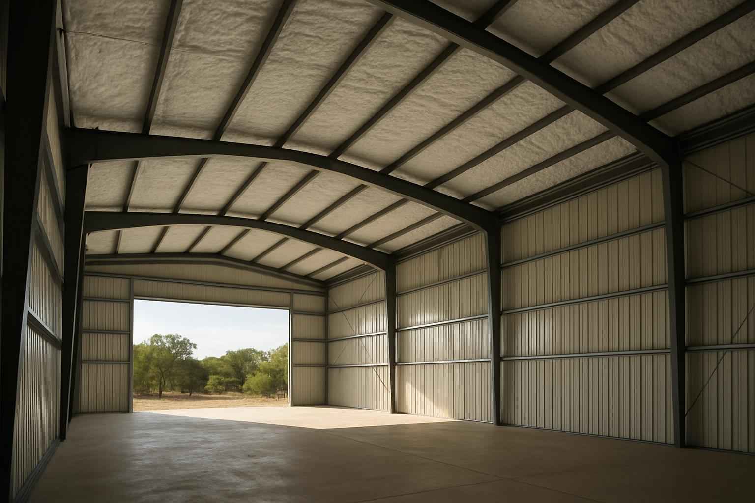 warehouse metal roof foam in cottonwood shores tx